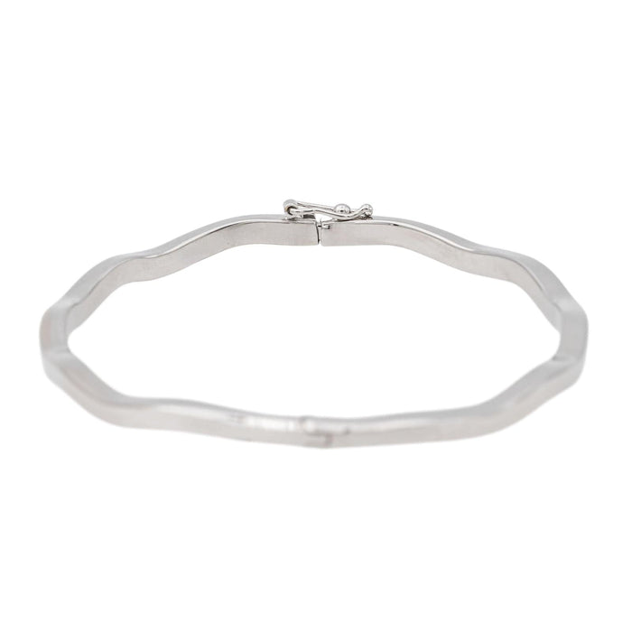 Bracelet Bracelet Jonc Or blanc 58 Facettes 3079888CN