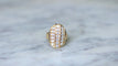Bague 54 Bague Plaque diamants or jaune 58 Facettes
