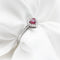 Bague 52 Bague avec rubis coeur ct 0,22 et diamants environnants 58 Facettes