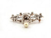 Broche vintage broche pampille perle 1850 en argent & or 18k diamants 58 Facettes 260511