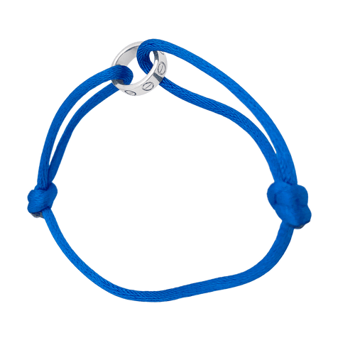 Bracelet Bracelet "Love", or blanc, cordon. 58 Facettes 34252