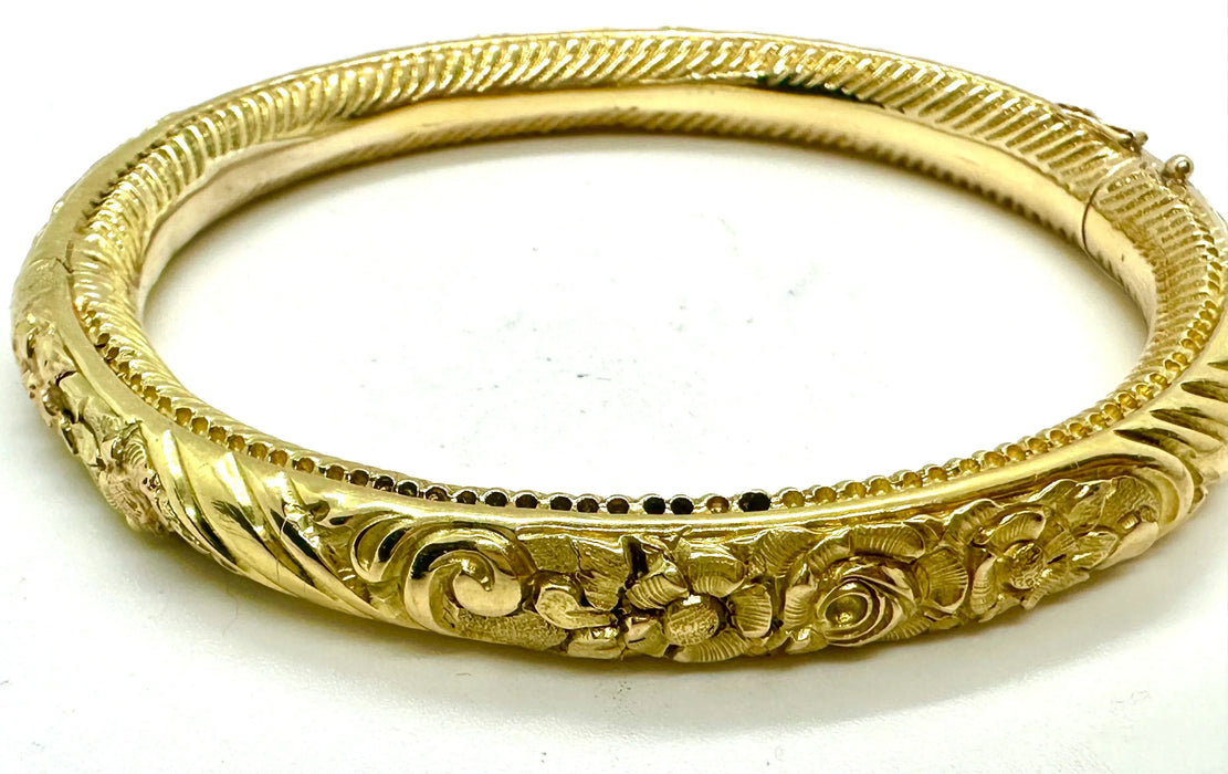 Bracelet Bracciale d’epoca in oro realizzato a canna vuota, primi del '900 58 Facettes