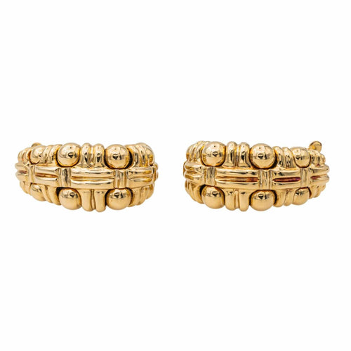 Boucles d'oreilles Boucheron Boucles d'oreilles Boules croisées Or jaune 58 Facettes 3704294CN