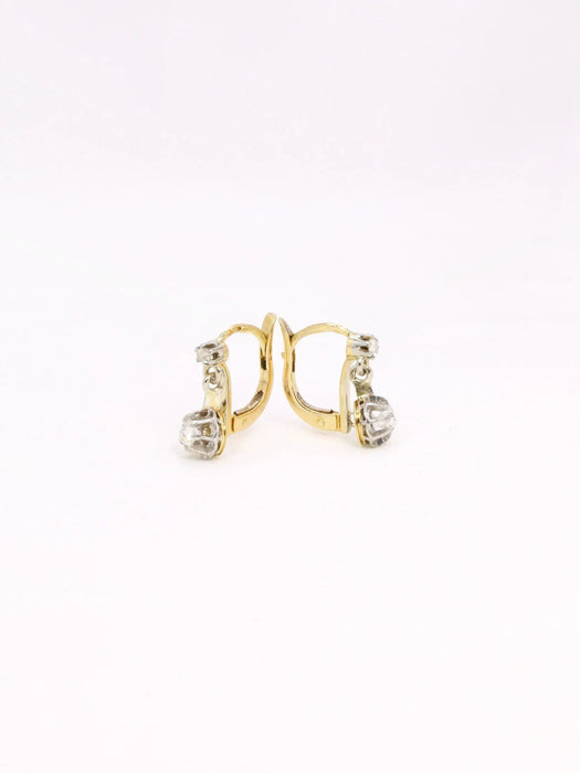 Old diamond stud earrings 0.40 ct