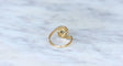 Bague 56.5 Bague or jaune platine et diamant 58 Facettes