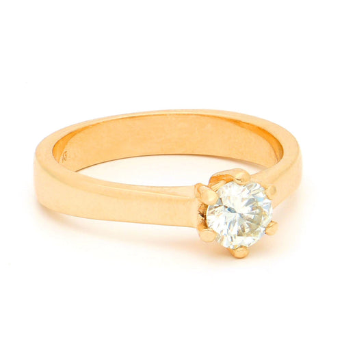 Bague 52 Bague solitaire en or jaune et diamant 58 Facettes 390F3040FCA3484EA0CB3540B3864FBF