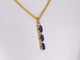 Pendentif Gold pendant with diamonds and sapphire 58 Facettes 2137
