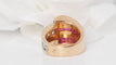 Bague Bague des années 40 en or, diamants et pierres rouges calibrées 58 Facettes 28082