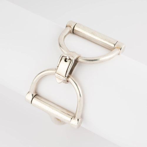 Bracelet Bracelet de la maison Hermès en argent 58 Facettes 1