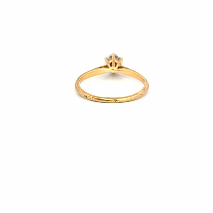 Bague 52 Solitaire Or Jaune Diamant 58 Facettes 104-GS37120