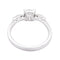 Bague 53 Bague or blanc, diamant 1,08 carat. 58 Facettes 33536