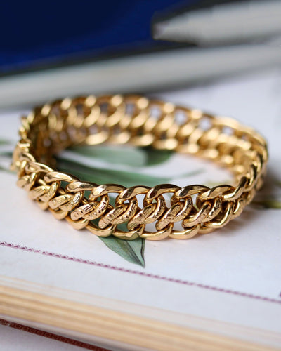 Bracelet Bracelet Maille Américaine Or Rose 58 Facettes A11570