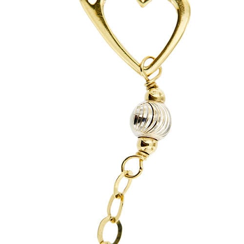 Bracelet Bracelet deux ors avec coeurs 58 Facettes 29396