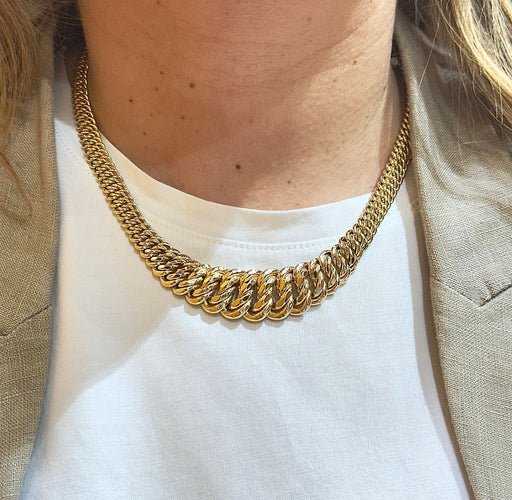 Halsband Länk Amerikanskt gult guld