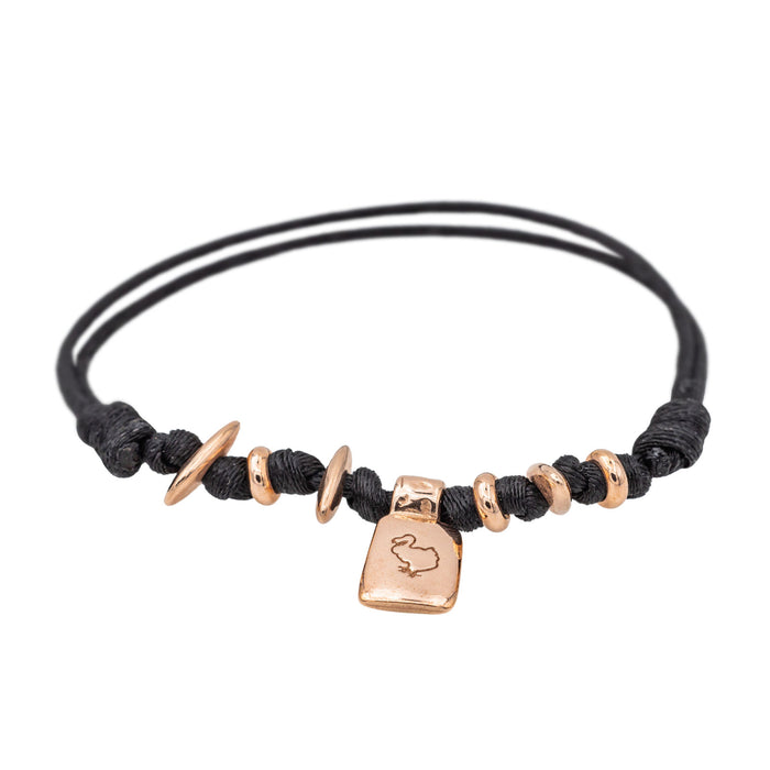 Dodo Pomellato Bracciale in cordoncino d'oro rosa