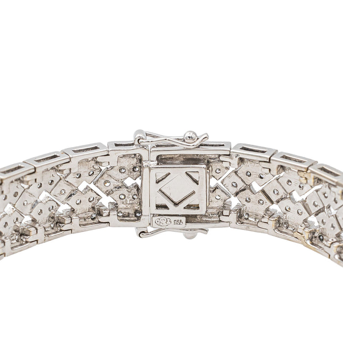 White gold diamond bracelet