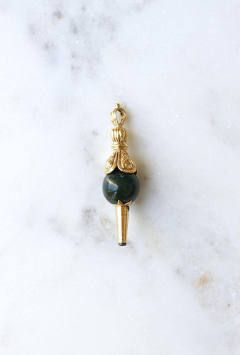 Montre Clef de Montre or jaune et Jaspe Sanguin 58 Facettes