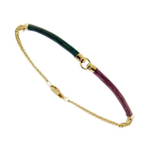 Armband met geëmailleerde segmenten 