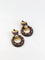 Boucles d'oreilles Boucles d’oreilles en or et Bois d’amourette 58 Facettes 521