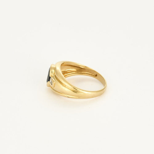 Bague 53 Bague en or jaune, saphir et diamants 58 Facettes GU00016X3