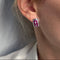 Boucles d'oreilles Boucles d'oreilles n°100｜Rubis et diamants 58 Facettes