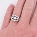 Bague Bague Vintage or blanc, platine, diamants 58 Facettes 311