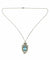 Collier Collier "Belle Epoque" en or, platine, aigue-marine et diamants 58 Facettes