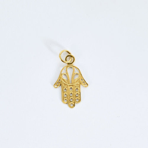 Pendentif Pendentif or jaune Khomsa 58 Facettes LP1005/3
