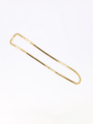 Collier Collier chaine vintage or jaune maille plate 58 Facettes 1131.4