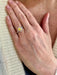 Bague 53 Bague marguerite or blanc saphir jaune diamants 58 Facettes B365