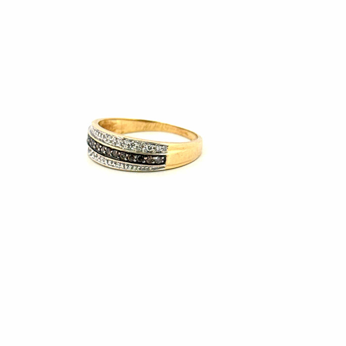 Bague 55 Bague or jaune diamants 58 Facettes 105-GS50465-3