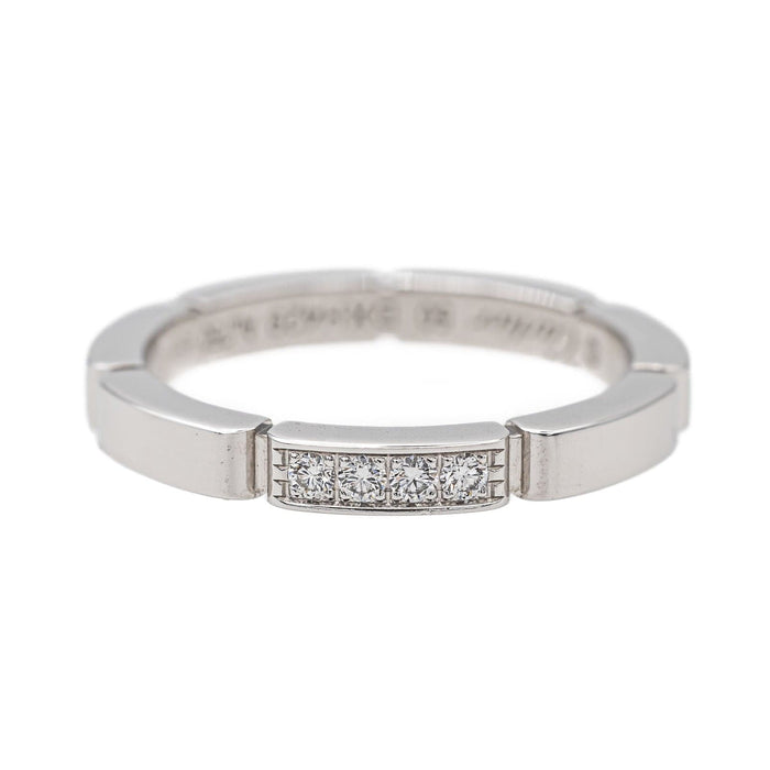 Bague 50 Cartier Bague Alliance Maillon Panthère Or blanc Diamant 58 Facettes 3468658CN