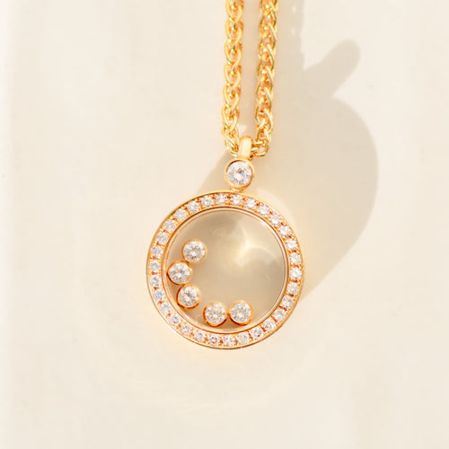 Collier Chopard - Collier Happy Diamonds en or 18 carats et diamants 0,66 ct 58 Facettes 3289