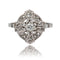 Bague 53 Bague Art Déco diamants 58 Facettes 24-018