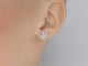 Boucles d'oreilles Boucles d'oreilles en or blanc avec diamants naturels 58 Facettes 2220