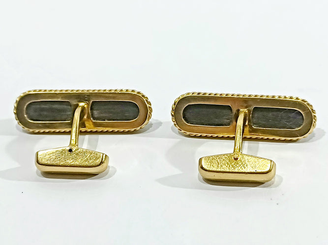 Boutons de manchette Boutons De Manchette Or Et ébène 58 Facettes 3083/4