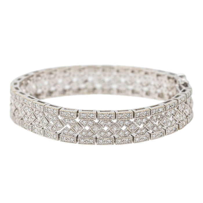 White gold diamond bracelet