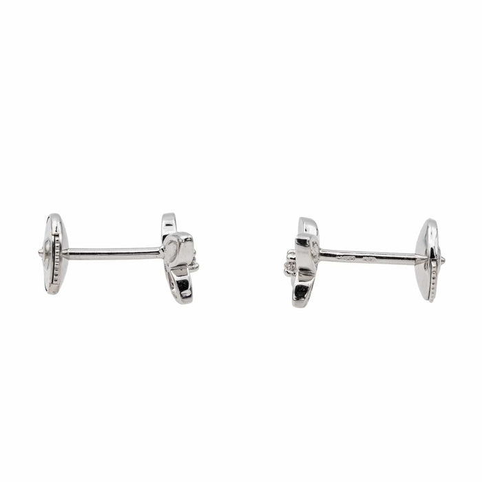 Boucles d'oreilles Boucles d'oreilles Puces Or blanc Diamant 58 Facettes 3641115CN