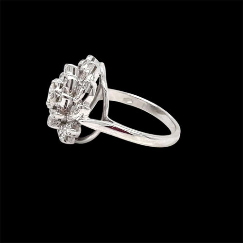 Bague 49 Bague en or avec diamants Estate 58 Facettes