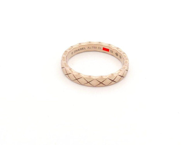 Bague 52 bague CHANEL coco crush mini en or beige rose 58 Facettes 262105