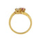 Bague 55 Bague contraire avec rubis et diamant 58 Facettes 27483