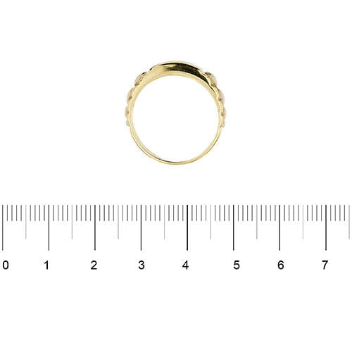 Herre ring med diamantbånd 