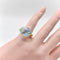 Bague 22K Gold Marie-Hélène de Taillac Milky Aquamarine Cabochon Ring 58 Facettes