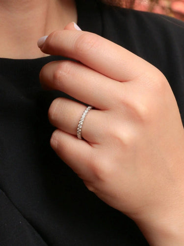 Bague 54 MAUBOUSSIN Alliance or blanc diamants 1 carat 58 Facettes J367