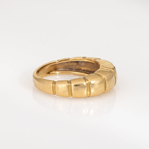 Bague 51 Van Cleef & Arpels - Bague Cube Vintage en Or Jaune 58 Facettes G13924