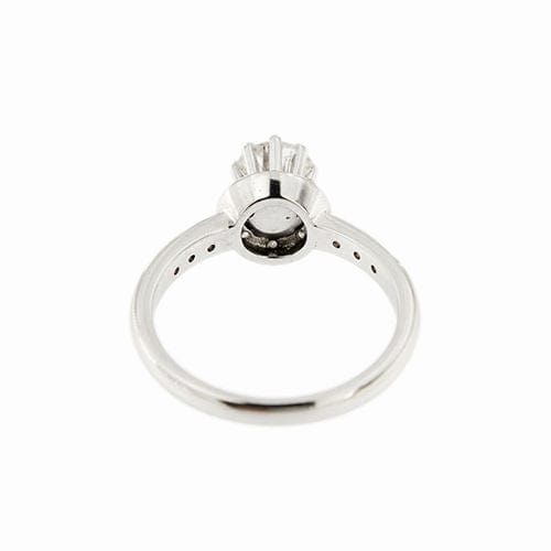 Bague 55 Bague solitaire avec diamants 0,84 ct 58 Facettes 36977
