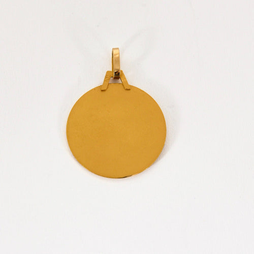 Pendentif Médaille Religieuse ange en or jaune 58 Facettes COG0472
