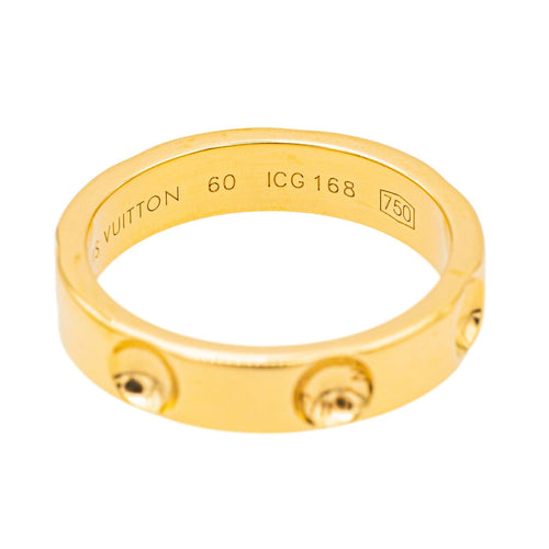 Bague 60 Louis Vuitton Bague Alliance Empreinte Or jaune 58 Facettes 3920524RV