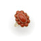 Bague 50 Bague rétro en or avec cabochon de corail 58 Facettes A2002D