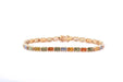 Bracelet Bracelet saphirs de couleurs en or jaune 58 Facettes 26157